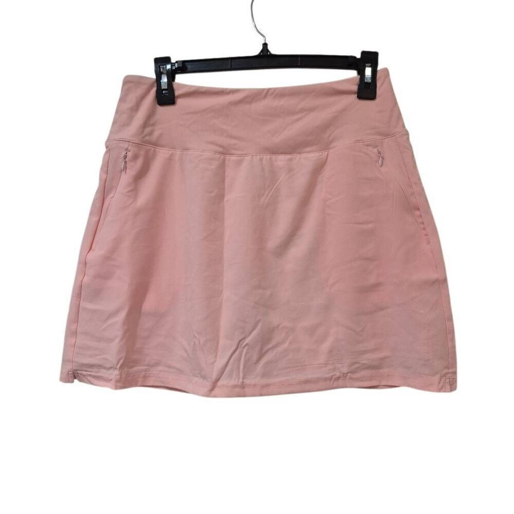 Gradual Women's Peach Pink Poly/Spandex Athetic Golf Tennis Skirt NEW NWT sz L